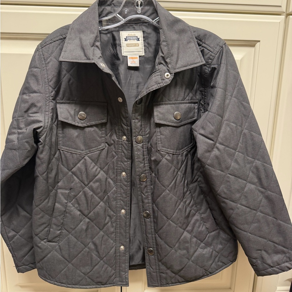 Gymboree Charcoal Quilted Utility Jacket